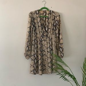 Short Snakeskin Dress